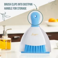 Powerstone Pumice Dustpan & Brush Combo Set, 8" Tall X 6" Wide - Sweeping & Tidying Up | Blue -Cleaning Supply Store GUEST 4a231cba f656 4730 8a45 8ac5fa5d9ea3