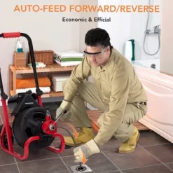 Drain Cleaner Machine, Electric Drain Auger Professional For 1 To 4 Inch Pipes, With 6 Cutters, Glove, Drain Auger Cleaner -Cleaning Supply Store GUEST 4aea063d 0317 464b 82b6 4b8fe6dcd954