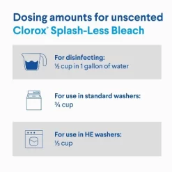 Clorox Splash-Less Liquid Bleach - Regular - 40oz 16 Clorox Splash-Less Liquid Bleach - Regular - 40oz -Cleaning Supply Store GUEST 4dfb3ba1 ceab 40a6 8aee a37e7cde44a6