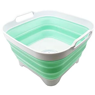 SAMMART 10L (2.64 Gallon) Collapsible Dishpan With Draining Plug 13 SAMMART 10L (2.64 Gallon) Collapsible Dishpan With Draining Plug - Image 11