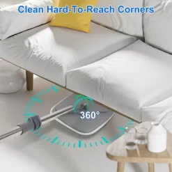 JANSNO Spin Mop System With Dual Compartment Bucket, 4 Thick Washable Microfiber Mop Pads - Home Use -Cleaning Supply Store GUEST 50b95f2c 9a75 47db 8960 b5eb03225b07