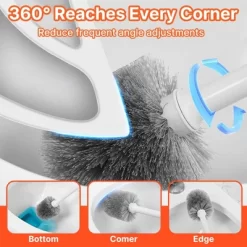 JANSNO Bathroom Toilet Brush & Plunger Set With PP Handle For Deep Cleaning -Cleaning Supply Store GUEST 53228c7b 3f94 43dc 9454 909abdcb1a7f