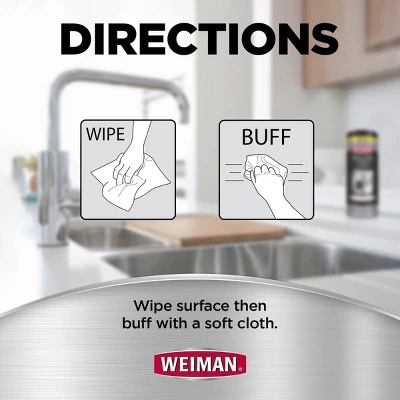 Weiman Stainless Steel Wipes - 30ct 7 Weiman Stainless Steel Wipes - 30ct - Image 5