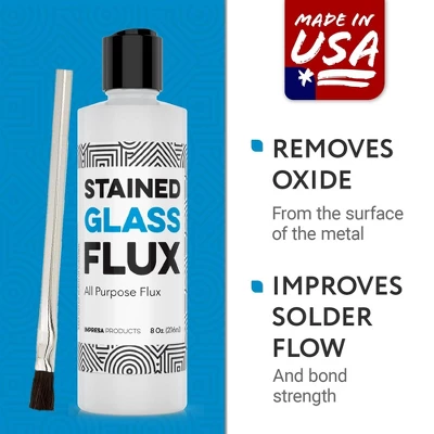 Bright Creations 8oz Liquid Zinc Flux For Stained Glass, Soldering Work, Glass Repair And More - Easy Clean Up - Made In USA 5 Bright Creations 8oz Liquid Zinc Flux For Stained Glass, Soldering Work, Glass Repair And More - Easy Clean Up - Made In USA - Image 4