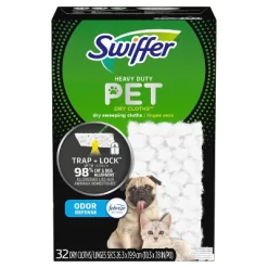Swiffer Sweeper Pet Heavy Duty Multi-Surface Dry Cloth Refills For Floor Sweeping And Cleaning - 32ct -Cleaning Supply Store GUEST 55c84380 8f28 4955 98a6 8e6f5bb67170