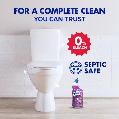 Lysol Lavender Liquid Toilet Bowl Cleaner - 48 Fl Oz/2ct 5 Lysol Lavender Liquid Toilet Bowl Cleaner - 48 Fl Oz/2ct - Image 3