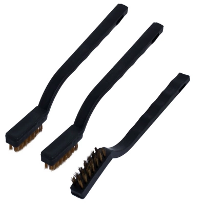 Unique Bargains Household Plastic Bending Handle Metal Wire Bristle Cleaning Brush Black 3 Pcs 6 Unique Bargains Household Plastic Bending Handle Metal Wire Bristle Cleaning Brush Black 3 Pcs - Image 4