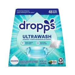 Dropps Dish UltraWash Biobased Detergent Pods - Unscented - 48ct