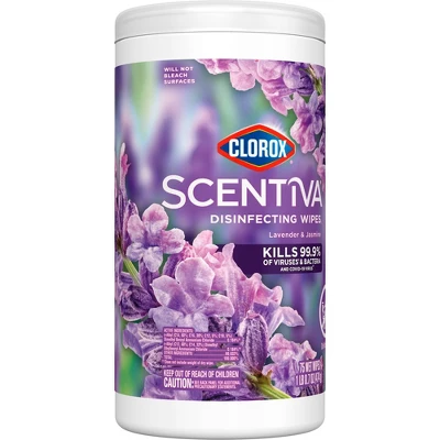 Clorox Scentiva Disinfecting Wipes - Lavender - 75ct 3 Clorox Scentiva Disinfecting Wipes - Lavender - 75ct