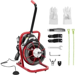 Acekool Electric Drain Cleaner Auger With Auto Feed, Pneumatic Foot Switch, 4 Interchangeable Cutters For 1" To 4" Pipes 17 Acekool Electric Drain Cleaner Auger With Auto Feed, Pneumatic Foot Switch, 4 Interchangeable Cutters For 1" To 4" Pipes -Cleaning Supply Store GUEST 5fd7b302 e048 4673 ae01 bc948f957280