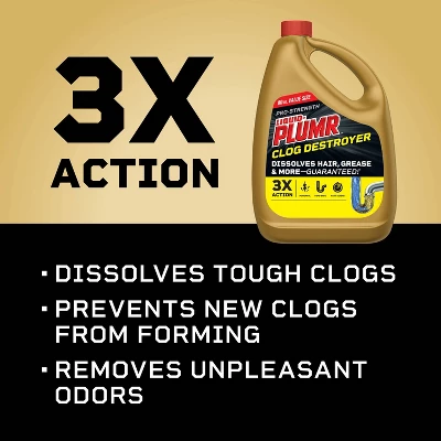 Liquid-Plumr Pro-Strength Full Clog Destroyer Plus PipeGuard - 80 Fl Oz 5 Liquid-Plumr Pro-Strength Full Clog Destroyer Plus PipeGuard - 80 Fl Oz - Image 4