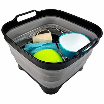 SAMMART 10L (2.64 Gallon) Collapsible Dishpan With Draining Plug 7 SAMMART 10L (2.64 Gallon) Collapsible Dishpan With Draining Plug - Image 5