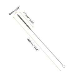 Unique Bargains Nylon Fan-shaped Stainless Steel Wire Handle Cleaning Brush 4 Pcs