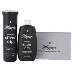 Hagerty Flatware Silver Dip 3 Piece Set With Refill