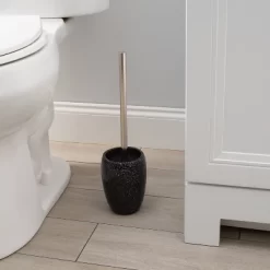 Eclat Glitter Bowl Brush Holder Black - Elle Décor -Cleaning Supply Store GUEST 701c3a65 fa36 4835 987f b93bf2e2057d