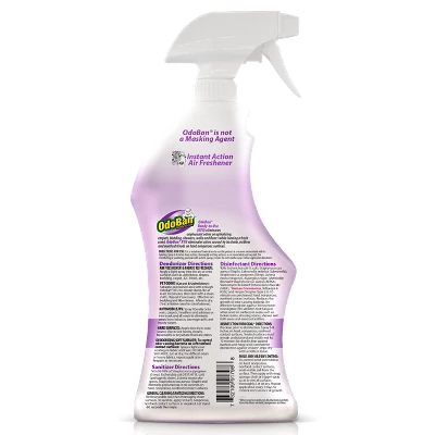 OdoBan Ready-to-Use Disinfectant And Odor Eliminator, 32 Ounce Spray Bottle, Lavender Scent 3 OdoBan Ready-to-Use Disinfectant And Odor Eliminator, 32 Ounce Spray Bottle, Lavender Scent