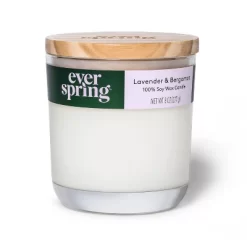 Lavender & Bergamot 100% Soy Wax Candle - Everspring™ -Cleaning Supply Store GUEST 728d3fe9 48e6 4108 bef4 15d6b454349e