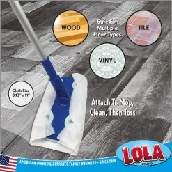 LOLA Products Dry Sweeping Cloth Refill Pads, Unscented, Compatible With Swiffer Floor Mop, Comparable To Swiffer Refills, 11" X 8.13", 192 Pack -Cleaning Supply Store GUEST 74f286e4 c2f6 410f 9562 0f7297bd220d