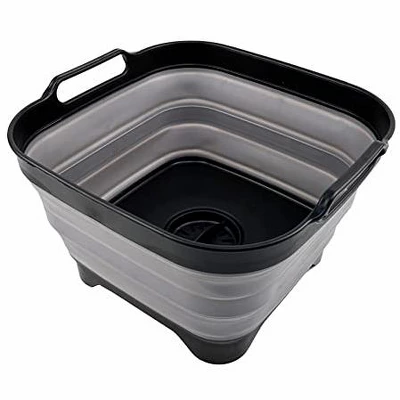 SAMMART 10L (2.64 Gallon) Collapsible Dishpan With Draining Plug 10 SAMMART 10L (2.64 Gallon) Collapsible Dishpan With Draining Plug - Image 8