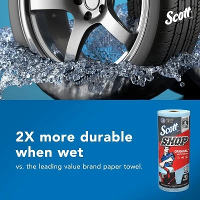 Scott Shop Original Blue Towels, Cloth-like Paper Towel (9.4"x11") 4 Scott Shop Original Blue Towels, Cloth-like Paper Towel (9.4"x11") - Image 2