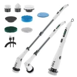 Paaaawaters NEW 2025 Electric Spin Scrubber - Shower & Bathroom Cordl Cleaning Electric Brush - 7 Brushes, 4 Adjust Angles, 3-Speeds -Cleaning Supply Store GUEST 7ad1a0b8 bff6 4cd9 bc7d 954291da27ec
