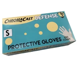 ChromaCast Defense Disposable Clear Nylon Work Bench Gloves, 100 Pack - Latex Free, Small -Cleaning Supply Store GUEST 7d0b3ad0 a2ad 47b7 80dc ff47e11456c4