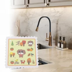 Unique Bargains Portable Dishwashing Sponge Light Yellow 1 Pc -Cleaning Supply Store GUEST 7dc06a3c 4904 48da bc27 35931fee790d