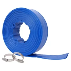 NAYSAYE Cleaning Tool Pool Backwash Hose 1.5 Inch 100FT Reinforced PVC Discharge Hose For Filter Pump, Blue, 14.6"*14.20"*3.30" -Cleaning Supply Store GUEST 7de63689 e6c3 4fbf be49 1e477e95cc08