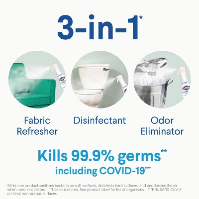 Clorox Eucalyptus Peppermint Ready-to-Use Disinfecting Mist - 16 Fl Oz 4 Clorox Eucalyptus Peppermint Ready-to-Use Disinfecting Mist - 16 Fl Oz - Image 2