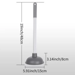 REGALWOVEN Modern Bathroom Cleaning Accessories Household Essentials Toilet Bowl Plunger With Holder -Cleaning Supply Store GUEST 7f4362f6 c8f8 4560 99d8 b0b285fe328d