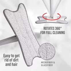 Urban Sombrero EXo Mop Microfiber Mop - Self Wringing, Gentle On Floors, Washable Pad