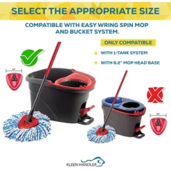 Bison Life Microfiber Spin Mop Head Replacement Refill For EasyWring 1 Tank System, 3 Pack -Cleaning Supply Store GUEST 81b87f3e c985 4b6e 8883 4e09a38be227