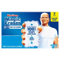 Mr. Clean Magic Eraser 2-in-1 Built-In Cleaner - 7ct