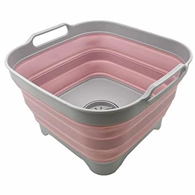 SAMMART 10L (2.64 Gallon) Collapsible Dishpan With Draining Plug 11 SAMMART 10L (2.64 Gallon) Collapsible Dishpan With Draining Plug - Image 9