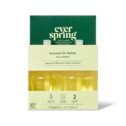 Scented Oil Refill Air Freshener - Citrus & Basil - 1.3 Fl Oz/2pk - Everspring™ -Cleaning Supply Store GUEST 8640207d b8c4 4720 b8e9 37ff8b35db14