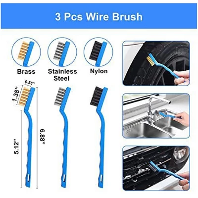 Aoibox 26Pcs Car Detailing Brush Set, Professional Car Cleaning Kit For Interior & Exterior,Includes Detailing Brushes, Wheel Brush, Tire Brush & More 7 Aoibox 26Pcs Car Detailing Brush Set, Professional Car Cleaning Kit For Interior & Exterior,Includes Detailing Brushes, Wheel Brush, Tire Brush & More - Image 5