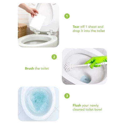 Brave Planet Ultra-Concentrated Toilet Bowl Cleaner Sheets – Citrus Scent - 20 Count 5 Brave Planet Ultra-Concentrated Toilet Bowl Cleaner Sheets – Citrus Scent - 20 Count - Image 3