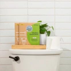 Brave Planet Ultra-Concentrated Toilet Bowl Cleaner Sheets – Citrus Scent - 20 Count