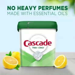 Cascade Free & Clear Dishwasher Detergent Gel - 75oz