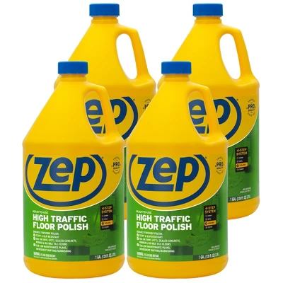 Zep High Traffic Floor Polish – Scuff Resistant Floor Shine – 1 Gallon 4 Zep High Traffic Floor Polish – Scuff Resistant Floor Shine – 1 Gallon - Image 2