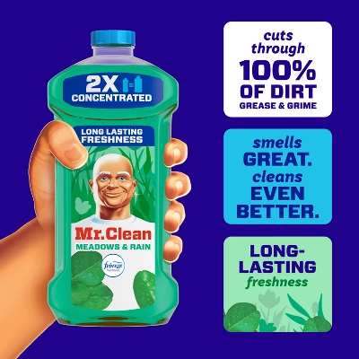 Mr. Clean Dilute Meadows & Rain Multi-Surface Cleaner 3 Mr. Clean Dilute Meadows & Rain Multi-Surface Cleaner