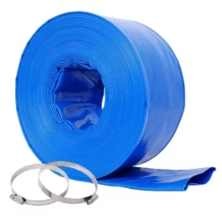 NAYSAYE Pool Cleaning Supply PVC Lay Flat Discharge Hose With Clamps For Swimming Pool And Outdoor Use , Blue, 15.2"*15.20"*7.60" -Cleaning Supply Store GUEST 932c39fb a596 4dc7 9471 8d37526548ae 1