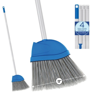 Angle Broom, 13" W Head, Large Style, Made W/ Recycled Soda Bottle Bristles, & Aluminum, Includes Swivel Hang Cap For Storage -by LOLA, 1 Pack 7 Angle Broom, 13" W Head, Large Style, Made W/ Recycled Soda Bottle Bristles, & Aluminum, Includes Swivel Hang Cap For Storage -by LOLA, 1 Pack - Image 5