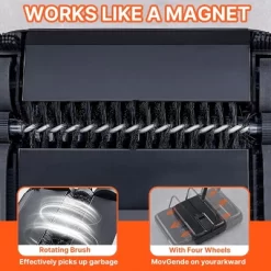 JANSNO Large Capacity Manual Carpet Sweeper - Non-Electric, With Comb, Cleans Dust/Pet Hair -Cleaning Supply Store GUEST 95fd2dac e943 4910 a2bd 9168a744e544