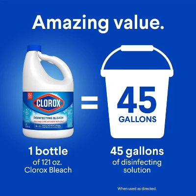 Clorox Disinfecting Bleach - Regular - 121 Fl Oz 12 Clorox Disinfecting Bleach - Regular - 121 Fl Oz - Image 10