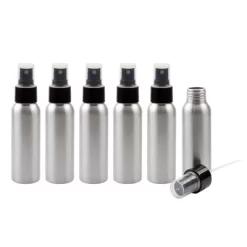 Cornucopia Brands 2oz Aluminum Fine Mist Spray Bottles, 6pk; Empty Mini Metal Atomizer Bottles, 2.75oz Travel, Purse, And Sample Size -Cleaning Supply Store GUEST 99177932 748e 4e0d a9fc 93049d9b2bbe