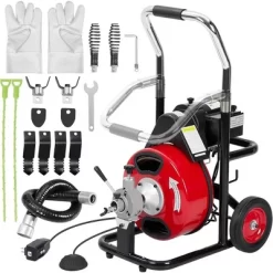 75Ft X 1/2" Professional Drain Cleaner Machine Electric Drain Auger Auto Feed With Various Kits -Cleaning Supply Store GUEST 99fa7b40 e71a 487d 8180 d5d5c04e9a30