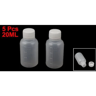Unique Bargains Travel Alcohol Liquor Mini Plastic Empty Bottle 20ML White 5 Pcs 6 Unique Bargains Travel Alcohol Liquor Mini Plastic Empty Bottle 20ML White 5 Pcs - Image 4