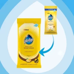 Pledge Multisurface Enhancing Wipes - Lemon - 24ct