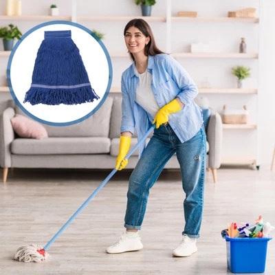 Unique Bargains Commercial Replacement Cotton String Mop Head 6 Pcs 4 Unique Bargains Commercial Replacement Cotton String Mop Head 6 Pcs - Image 2